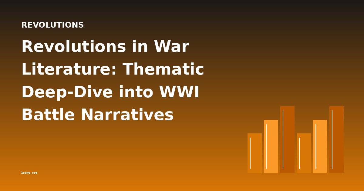 Revolutions in War Literature: Thematic Deep-Dive into WWI Battle Narratives