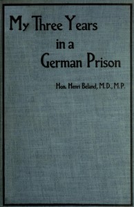 Cover of My Three Years in a German Prison — A Closer Reading