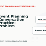 Event Planning Conversation Practice: Problem and Solution Replies