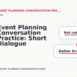 Event Planning Conversation Practice: Short Dialogue Examples
